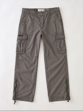Y2K Abercrombie & Fitch Adirondack Paratrooper Cargo Pants Men XL Utility